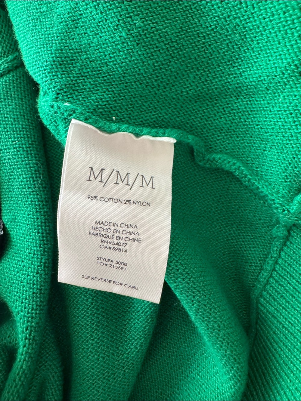 CAbi Jelly Bean Green Piccolo Shrug - M - Picture 9 of 12
